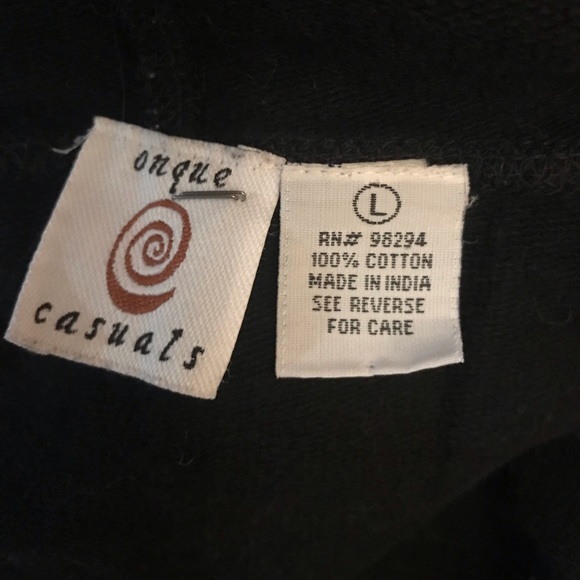 Onque Casuals Black Hoodie - Picture 9 of 9